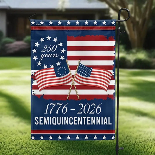 US 250th Anniversary 1776 2026 Semiquincentennial Flag, Independence Day