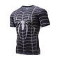 Marvel T Shirt Avengers Spiderman Iron Man Black