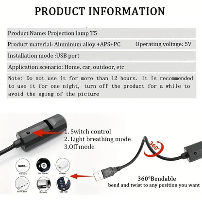 1 Projector Light Moon lamp, LED lamp, blue planet,