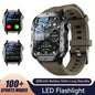 Outdoor Sports Smart Watch 2.01 inch HD Screen LED Flashlight