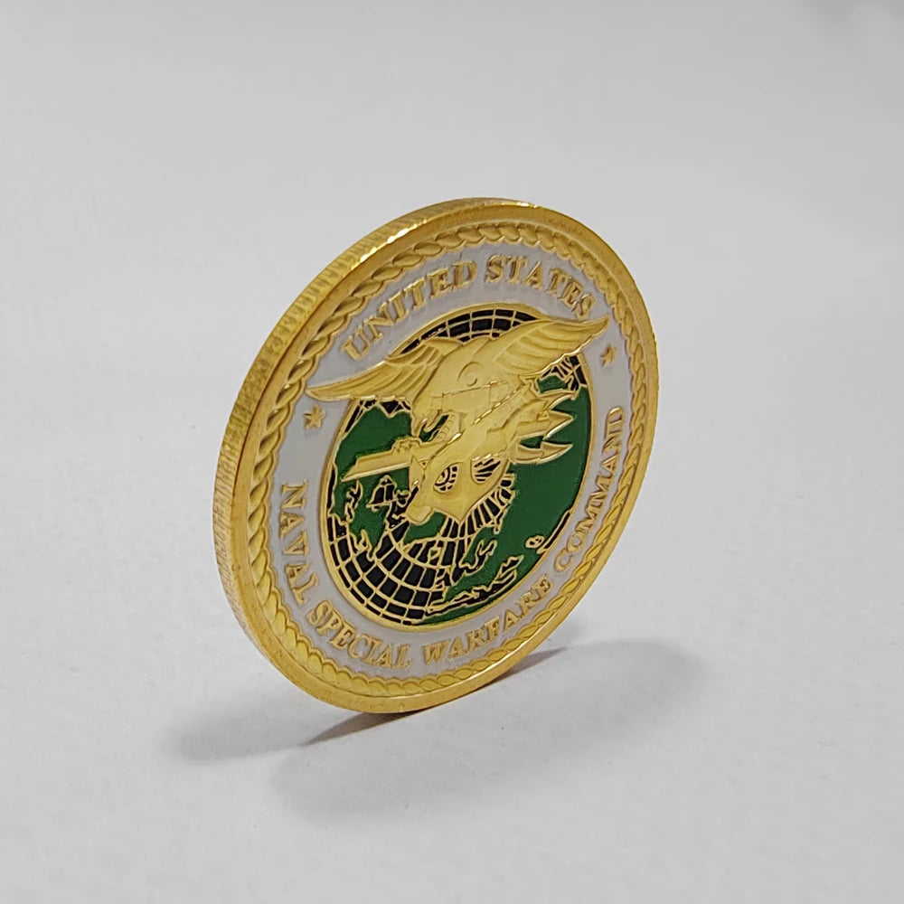 5pcs United States Naval Special Warfare Command Challenge Coins Navy Seals Military