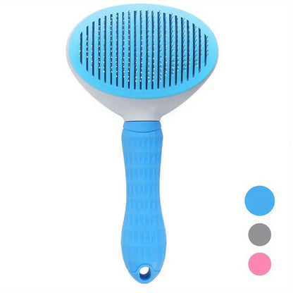 One-Click Pet Hair Removal Comb for Effortless Grooming
