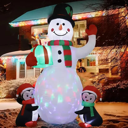 1pc Christmas Decoration Inflatable Toy Gift Snowman 
