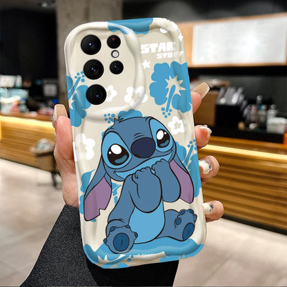 Disney Stitch And Angel Silicone Soft Phone Case