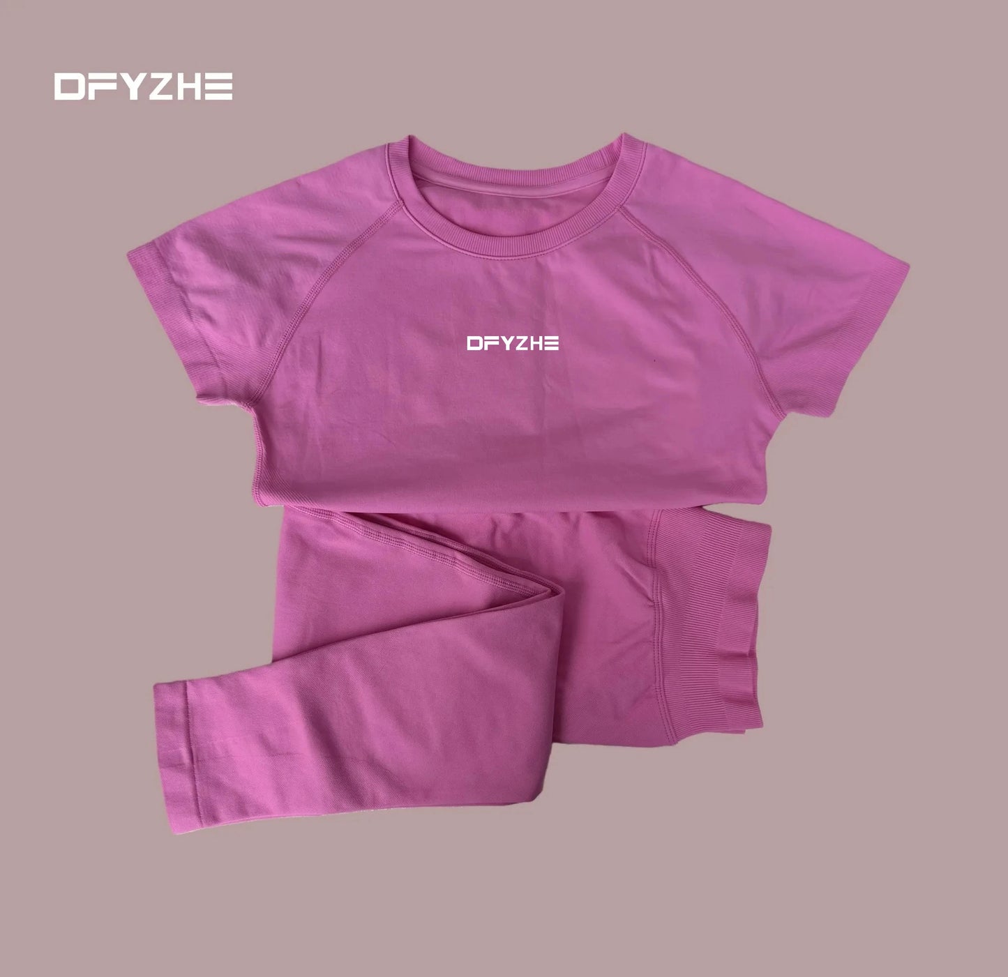 DFYZHE round neck breathable short sleeved+long pants
