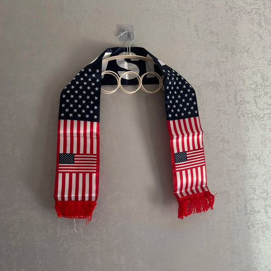 2026 American Scarf 14x135cm Double-sided Printed