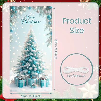 Christmas snowman Hanging Flag Door Banner