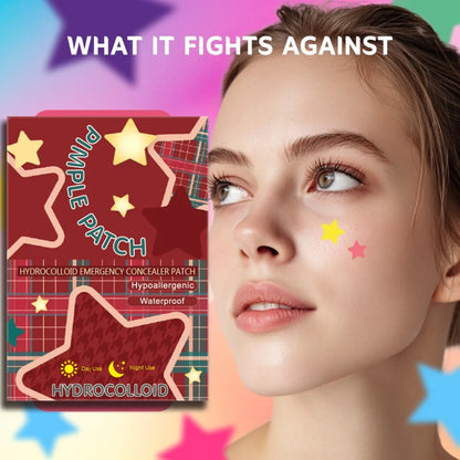 40pcs pieces of multi-color star acne patches, .