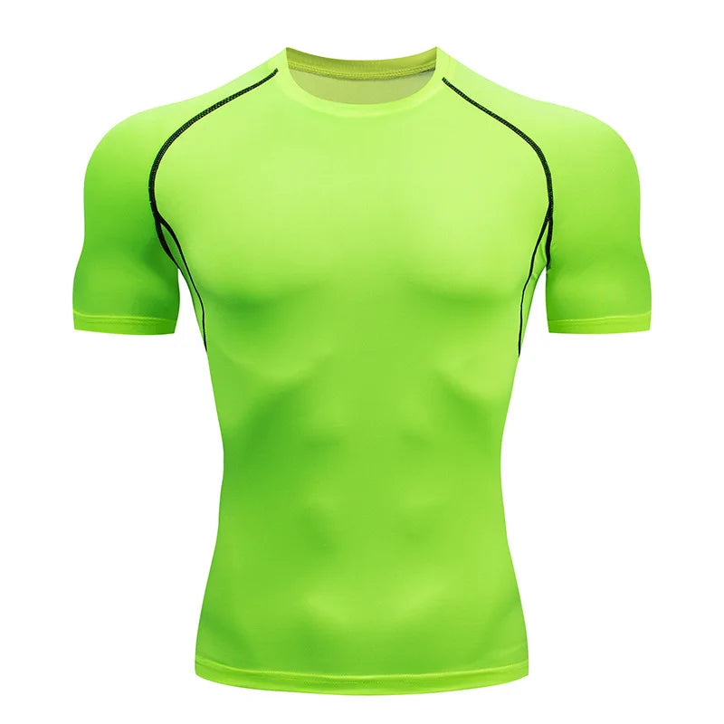 Men Compression Running T Shirt Fitness