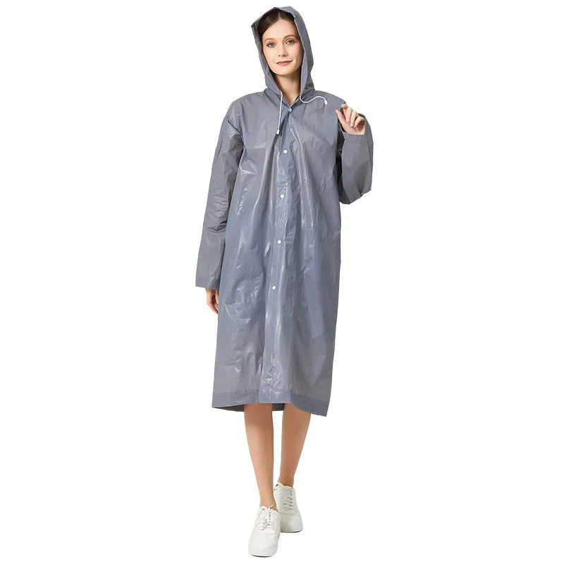 Reusable Adult Waterproof Raincoat Useful Portable Adult Poncho