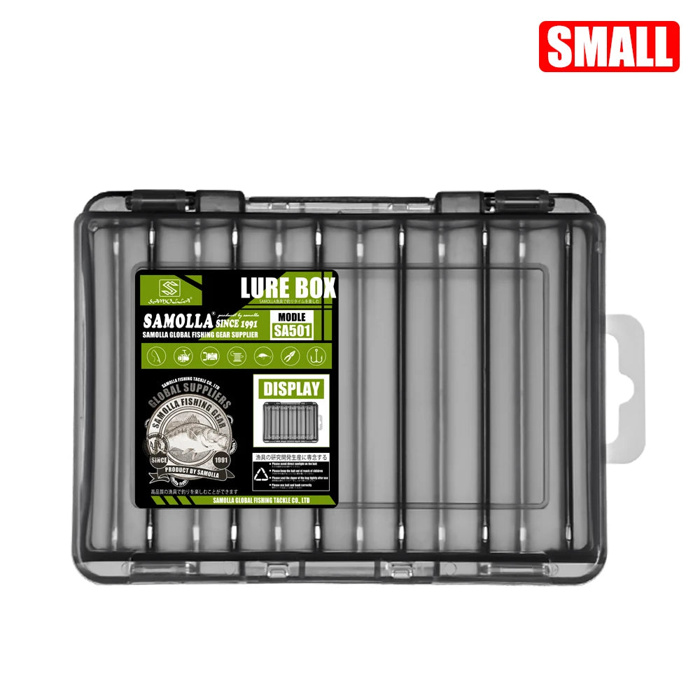 SAMOLLA Double-Sided Compact Tackle Box -