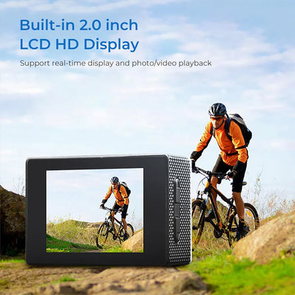 4K Ultra HD Action Camera 3MP 900mAh Underwater