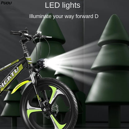 PUOU Children's Mountain Bike with Gears 20-inch