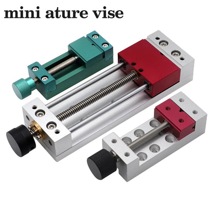 Precision Mini Vise Engraving Machine CNC Drilling Machine Small Welding Table All Aluminum Operation Manual Table Clamp