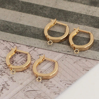 14K Gold Filled Earrings 12mm Horseshoe Huggie Earring