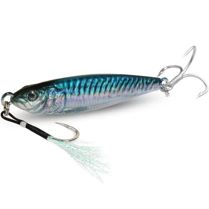 Metal Jig Bait 20g 30g 40g Spinner Sinking 3D Eye Color