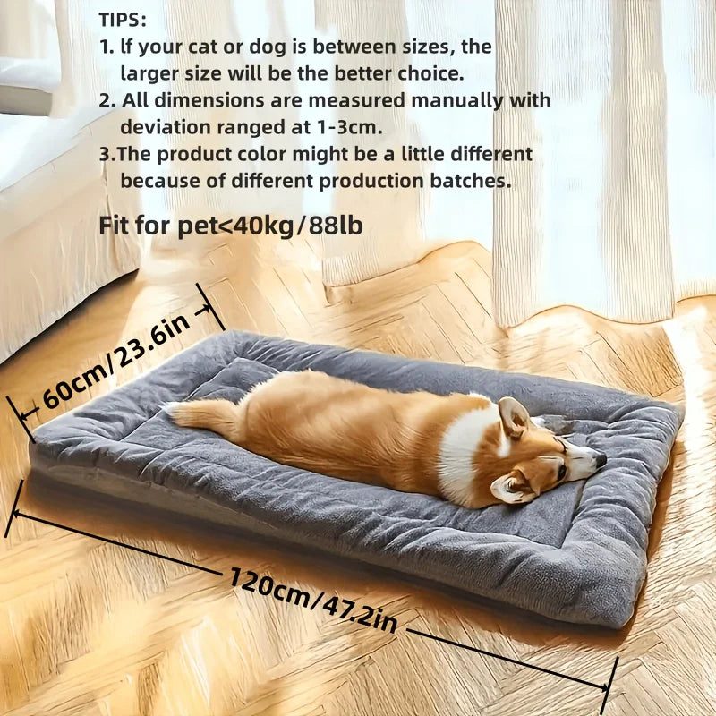 Oversized Plush Dog Cat Bed Sofa Crate Pad