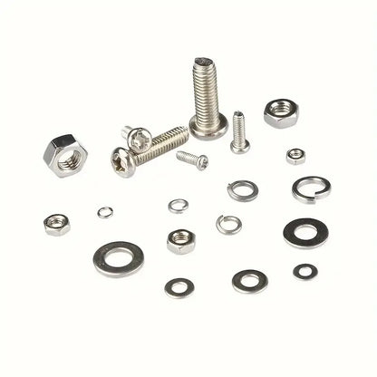 320pcs Premium Stainless Steel Screw and Nut Assortment Kit