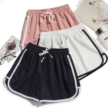 Women yoga Shorts Summer outer wear mid-waist casual