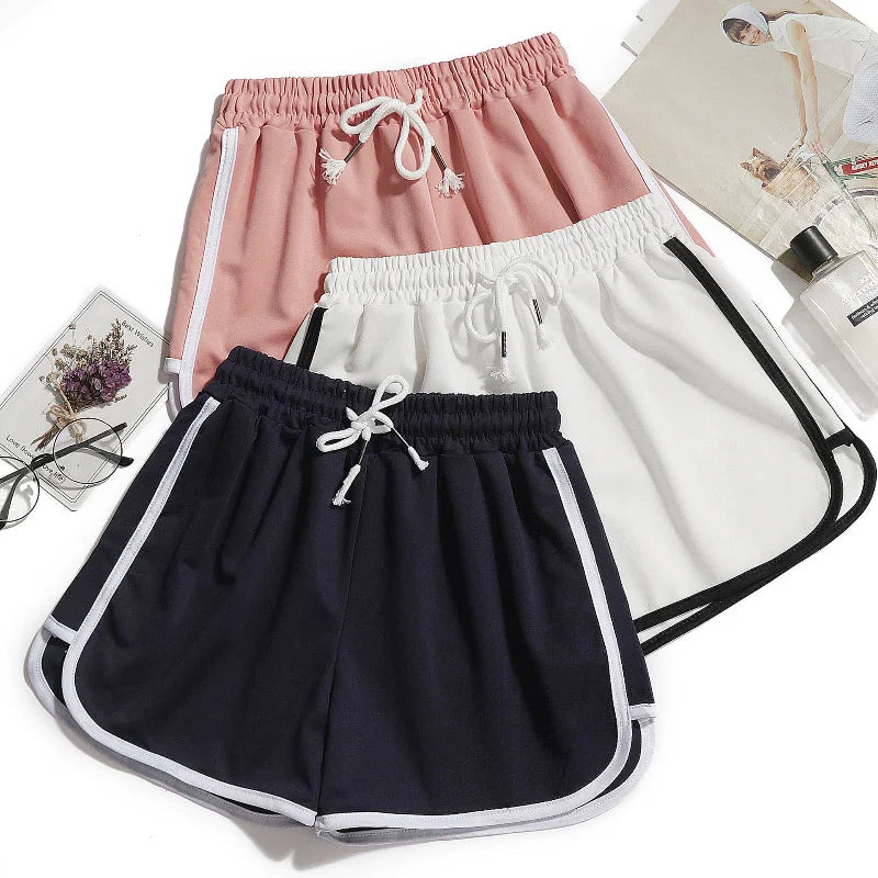 Women yoga Shorts Summer outer wear mid-waist casual