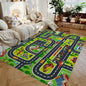 Car Play Mat for Boys and Girls Highway City Traffic-Themed Rugs