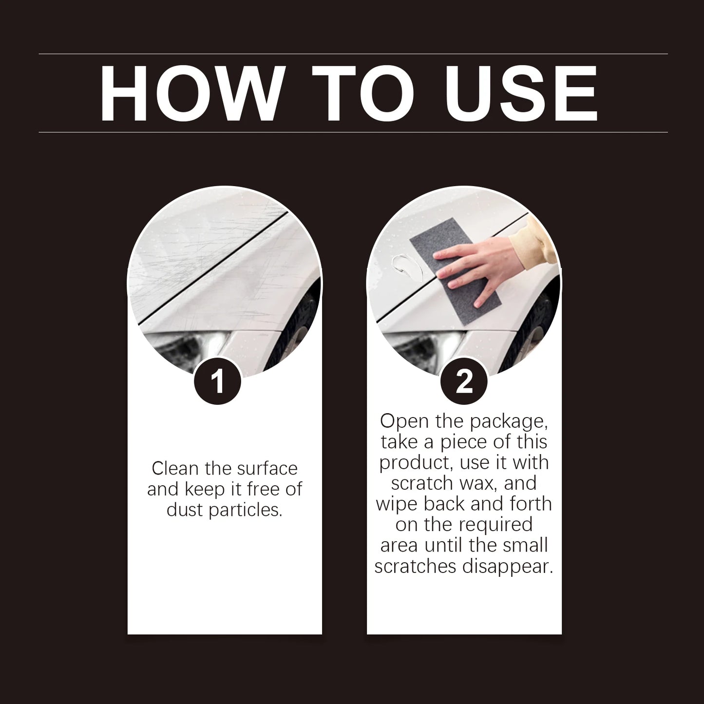 Car Scratches Nano Cloth Car Nano Sparkle Cloth Easily Repair Paint