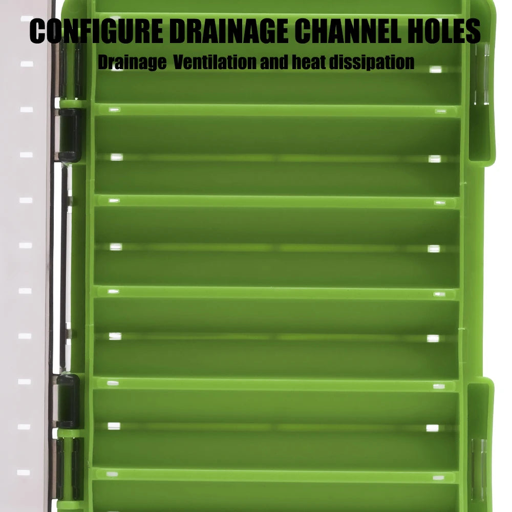 SAMOLLA Double-Sided Compact Tackle Box -