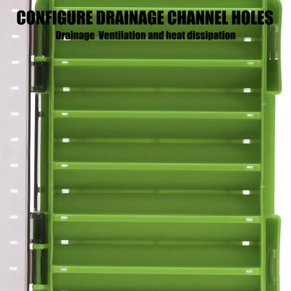 SAMOLLA Double-Sided Compact Tackle Box -