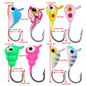 8pcsLuminous Ice Fishing Lure Small Weight with Hook Winter Fishing Bait Wholesale Hengjia Sea Fishing Boat Fishing Lure Lure Ba