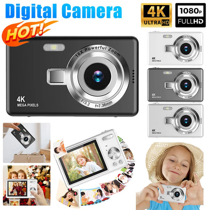 4K HD 1080P Digital Camera 96MP Portable Vlogging Camera