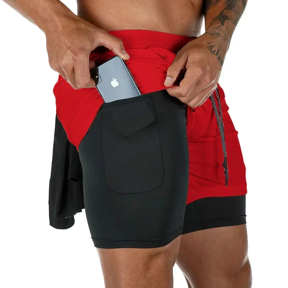 Berserk- Men's 2-in-1 sports shorts, running