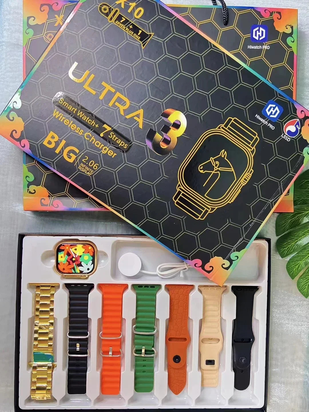 7+1 Smart Watch X10 Ultra 3 Sport Watch for men Women