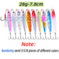 3/5/8pcs Metal Jig Fishing lure Set 7g 10g 14g 21g 28g 40g