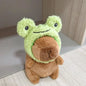 Cute Capybara Plush Toy Hoodie with Wings Simulation Doll