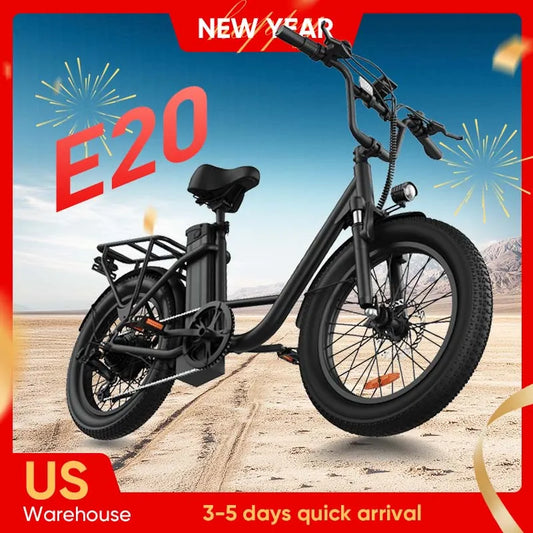 URLIFE 1000W E20 Electric Bike | 48V 13Ah Removable Battery, 20MPH,