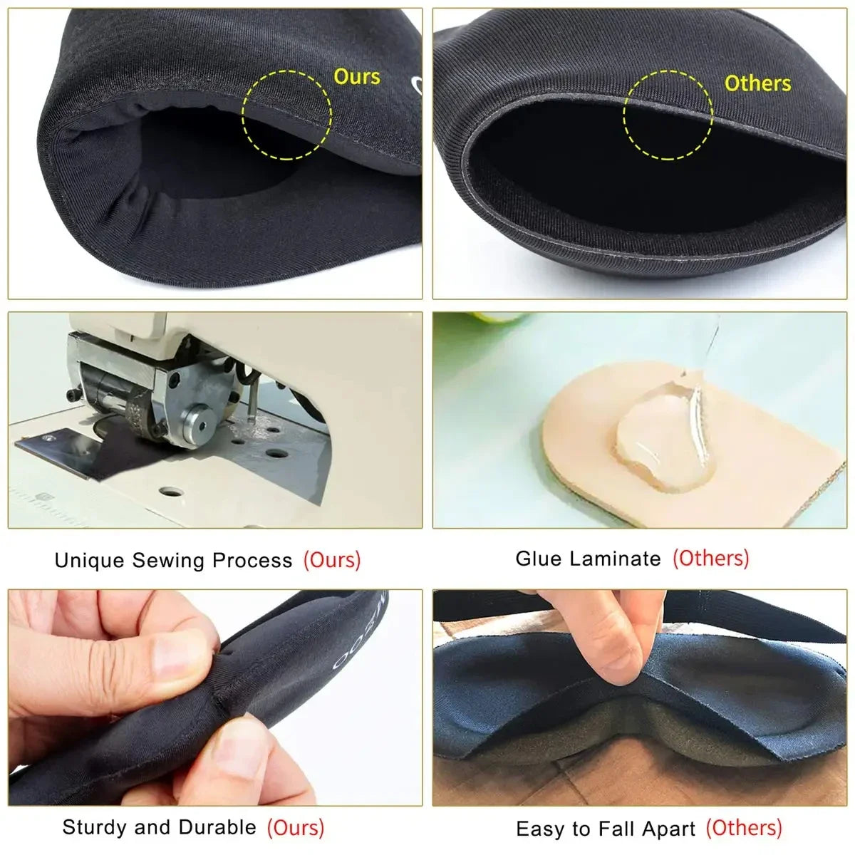 Eye Mask for Sleeping 3D Contoured Cup Blindfold Concave