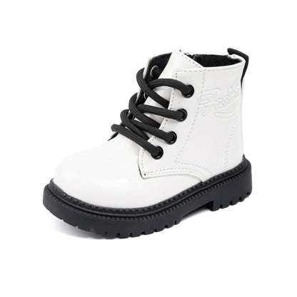 Autumn and Winter Children's Shoes Waterproof PU Leather
