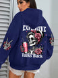 Expensive Talks Back Funny Printing Womens Hoodie Loose Multicolor