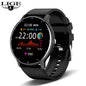 LIGE Smart Watch Women Men Full Touch Screen Bluetooth 5.2 Call Waterproof Watches Sports Fitness Tracker Factory IP67 ZL02 New