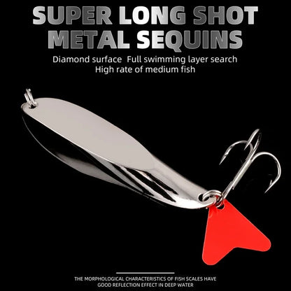 Aorace 7/10/14/18/21/28g Metal Spinner Spoon Fishing Lure