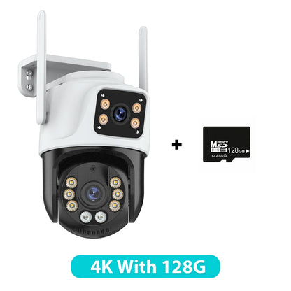 Three Lens PTZ IP Camera Outdoor