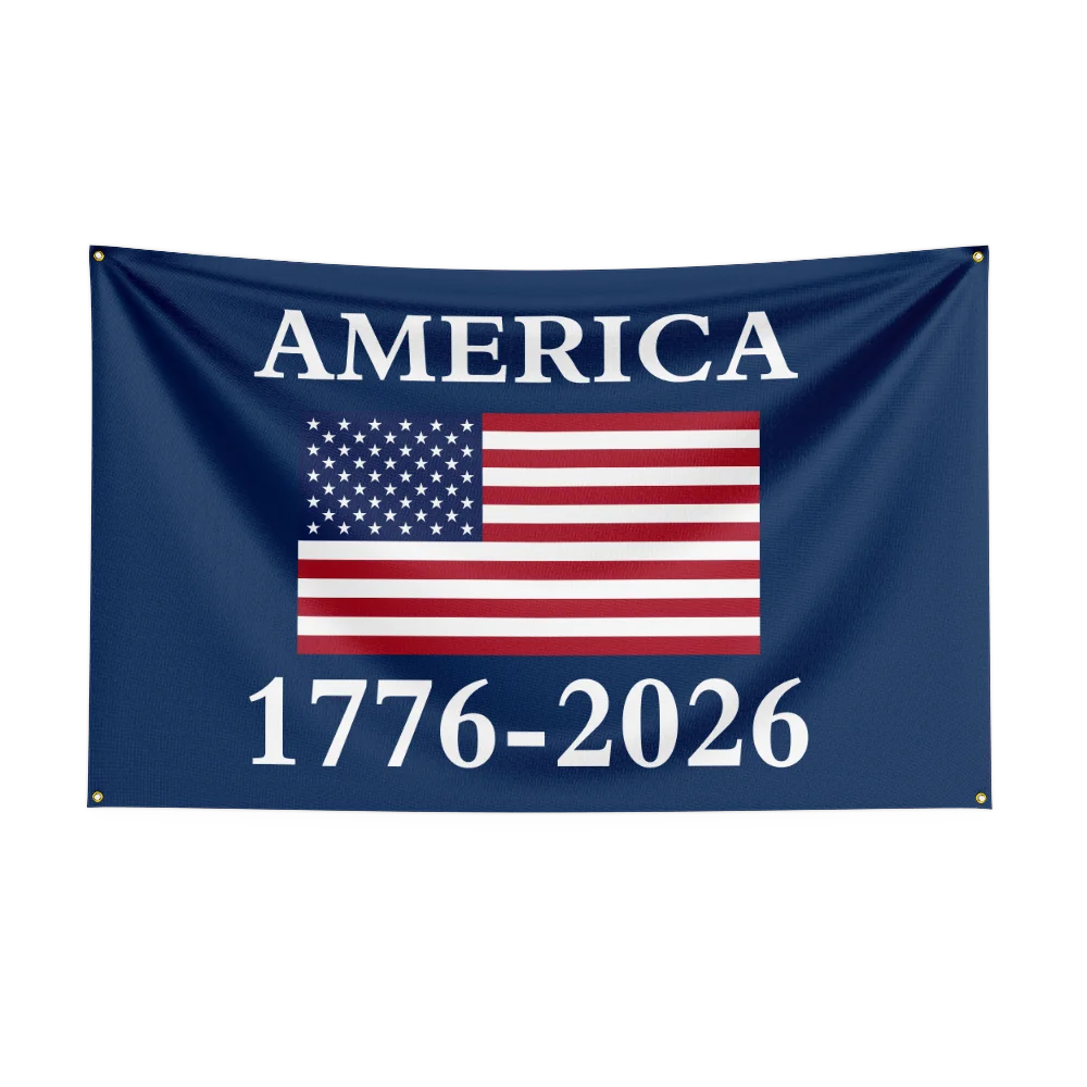 US 250th Anniversary 1776 2026 Semiquincentennial Flag,