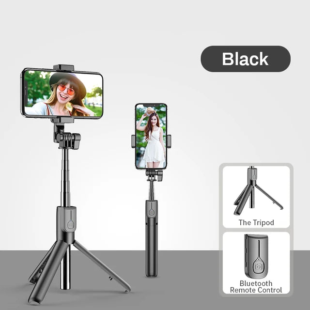 4in1 Wireless bluetooth compatible Selfie Stick LED Ring light