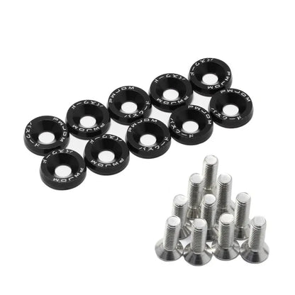 10 PCS M6 Car Modified Fasteners Fender Washer Bumper Engine