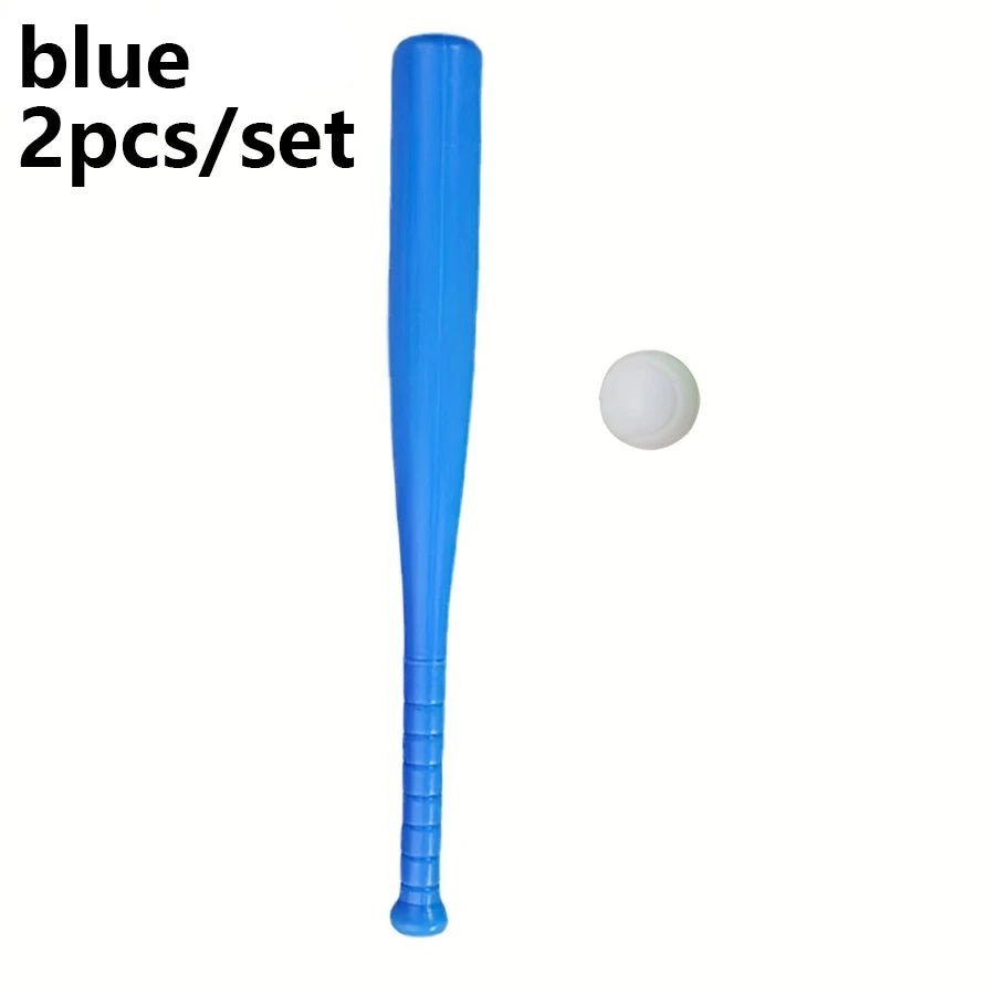 2/4pcs Lightweight Plastic Baseball Bat with Ball Set