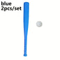 2/4pcs Lightweight Plastic Baseball Bat with Ball Set