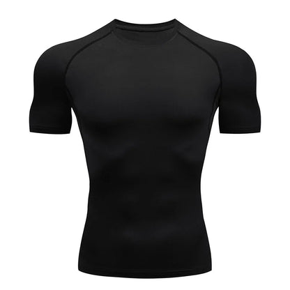 Men Compression Running T Shirt Fitness