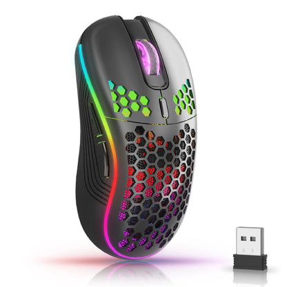 2.4G Wireless Mouse with RGB Backlit 6-button 3-speed