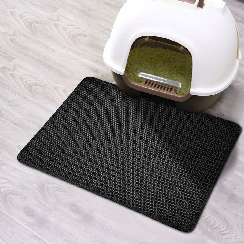 Cat Litter Mat With Gift Double Layer Waterproof Pet Litter Box