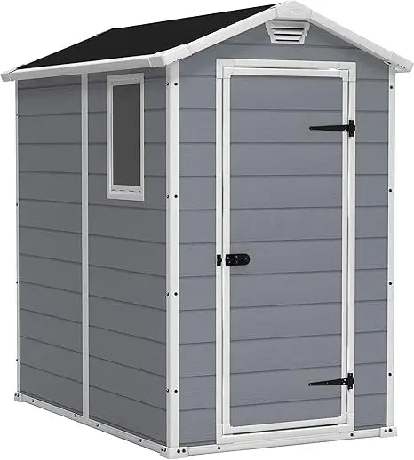 Manor 4x6 Resin Outdoor Storage Shed Kit-Perfect